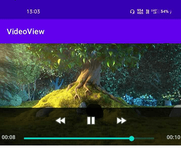 Output of VideoView in Android Output of VideoView in Android