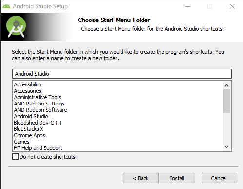 Android Studio Installation 