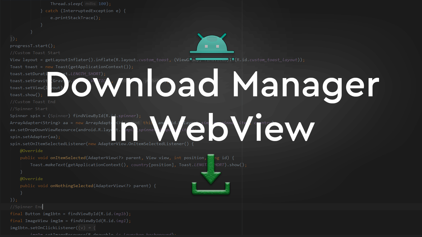 Download Manager in WebView Android