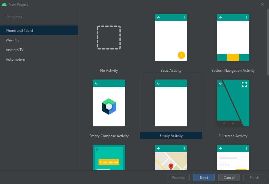 Create New Android Studio Project for Razorpay Integration in Android