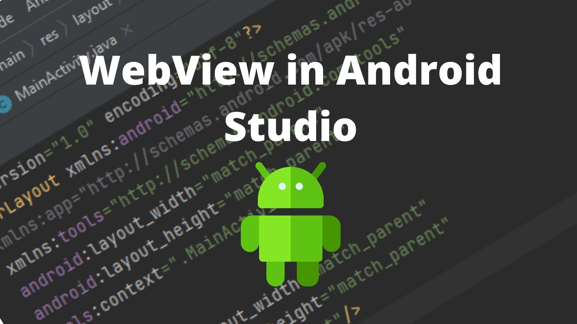 webview in android studio