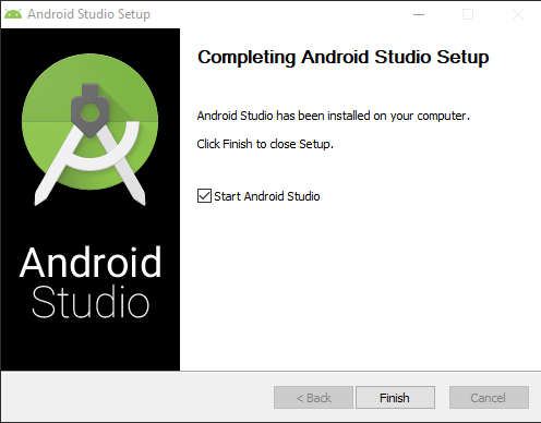 Android Studio Installation Completed